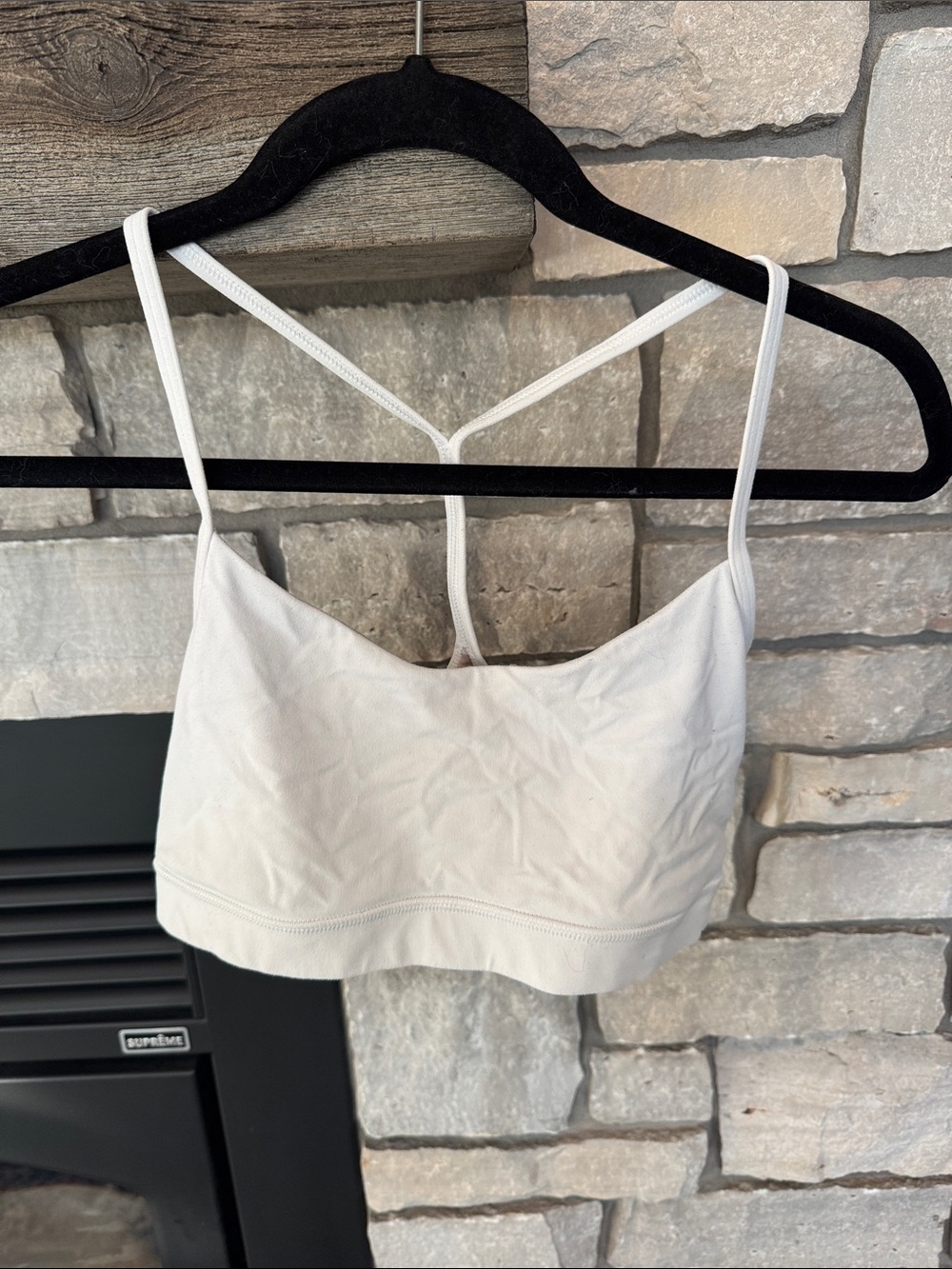 lululemon athletica White T-Back Lightweight Bralette